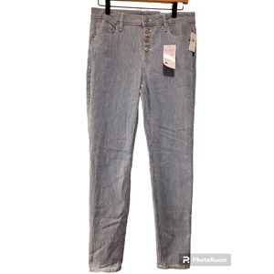 Old Navy, NWT, Jeans, Rockstar Super Skinny, Mid-Rise, Pin Striped, Women's sz10